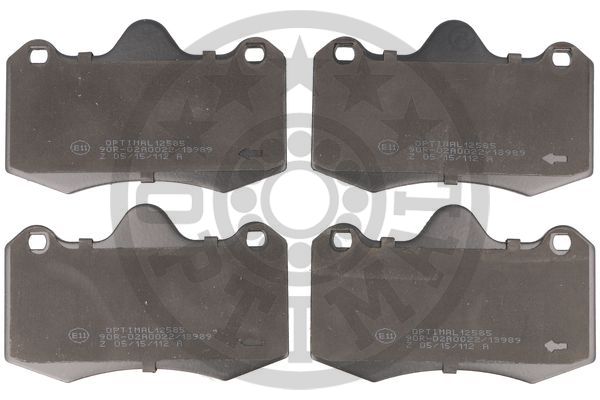 Kit pastiglie freno, Freno a disco - BP-12585 OPTIMAL