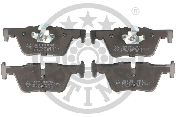Brake Pad Set, disc brake - BP-12586 OPTIMAL