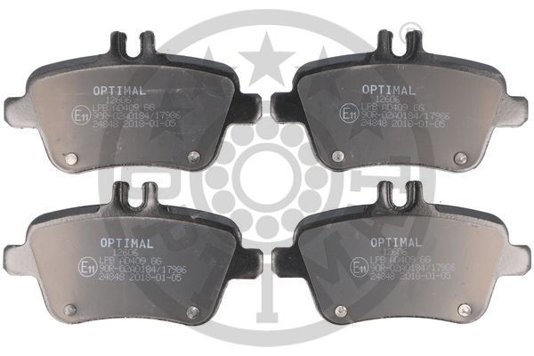Brake Pad Set, disc brake - BP-12606 OPTIMAL
