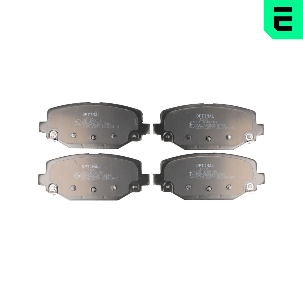 Kit pastiglie freno, Freno a disco - BP-12608 OPTIMAL