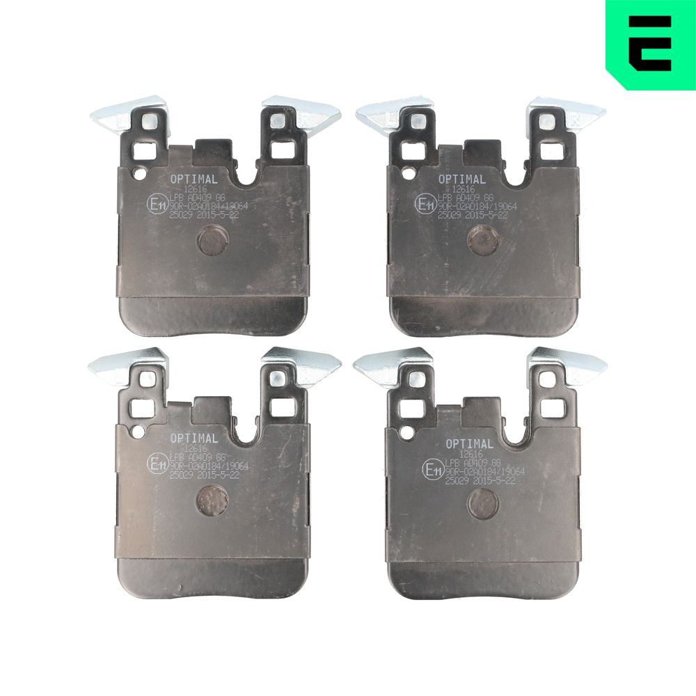 Brake Pad Set, disc brake - BP-12616 OPTIMAL