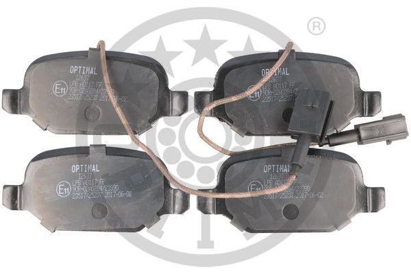 Комплект тормозных колодок, дисковый тормоз - BP-12637 OPTIMAL