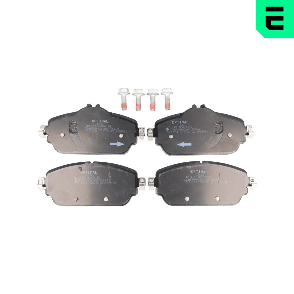 Brake Pad Set, disc brake - BP-12652 OPTIMAL