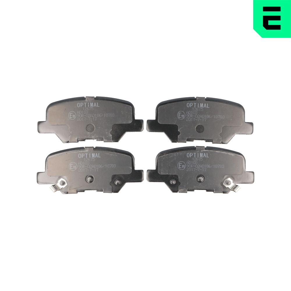 Brake Pad Set, disc brake - BP-12675 OPTIMAL