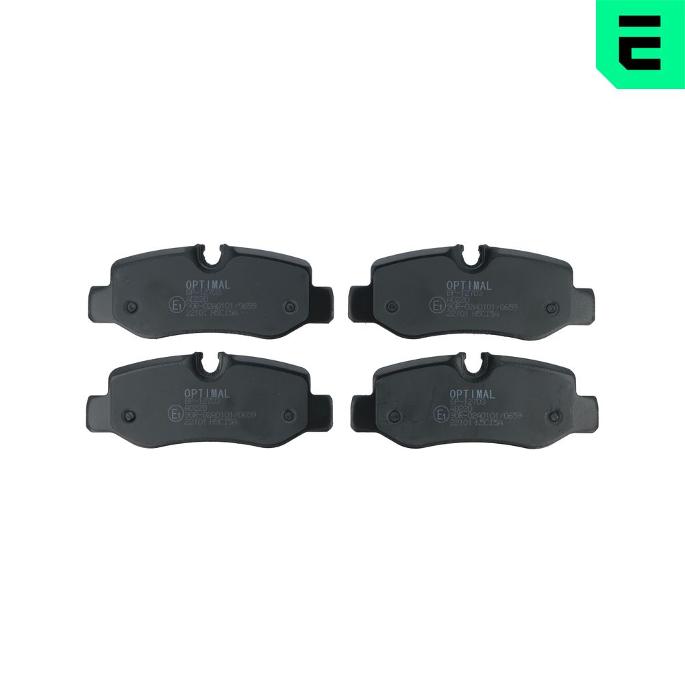 Комплект тормозных колодок, дисковый тормоз - BP-12703 OPTIMAL