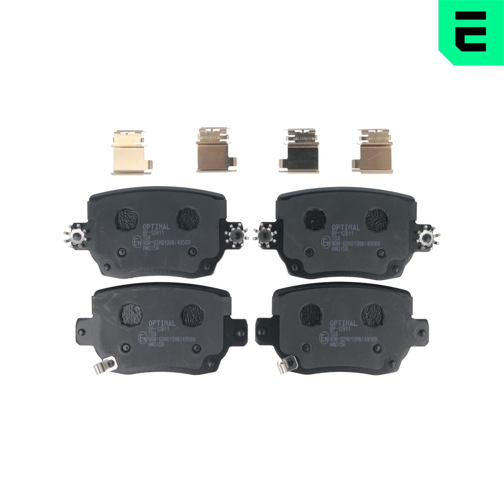 Brake Pad Set, disc brake - BP-12811 OPTIMAL