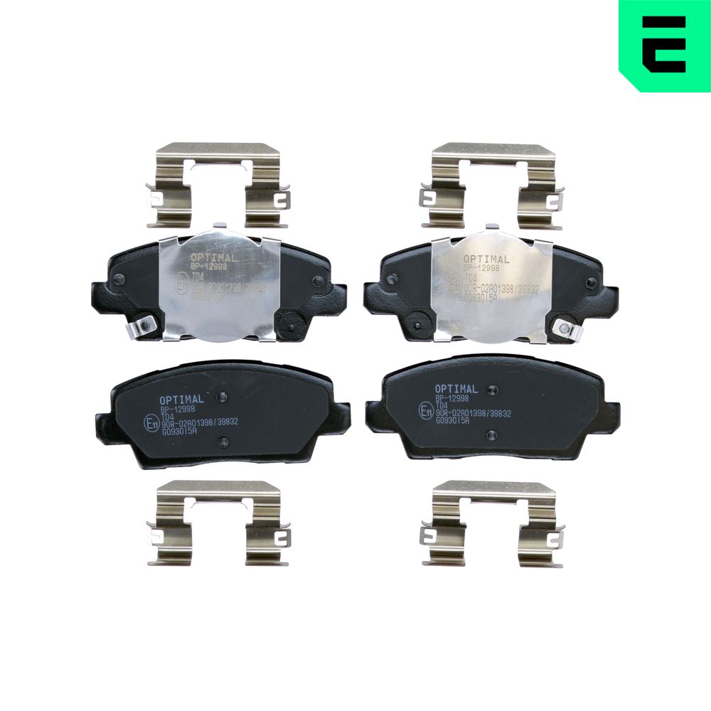 Kit pastiglie freno, Freno a disco - BP-12998 OPTIMAL