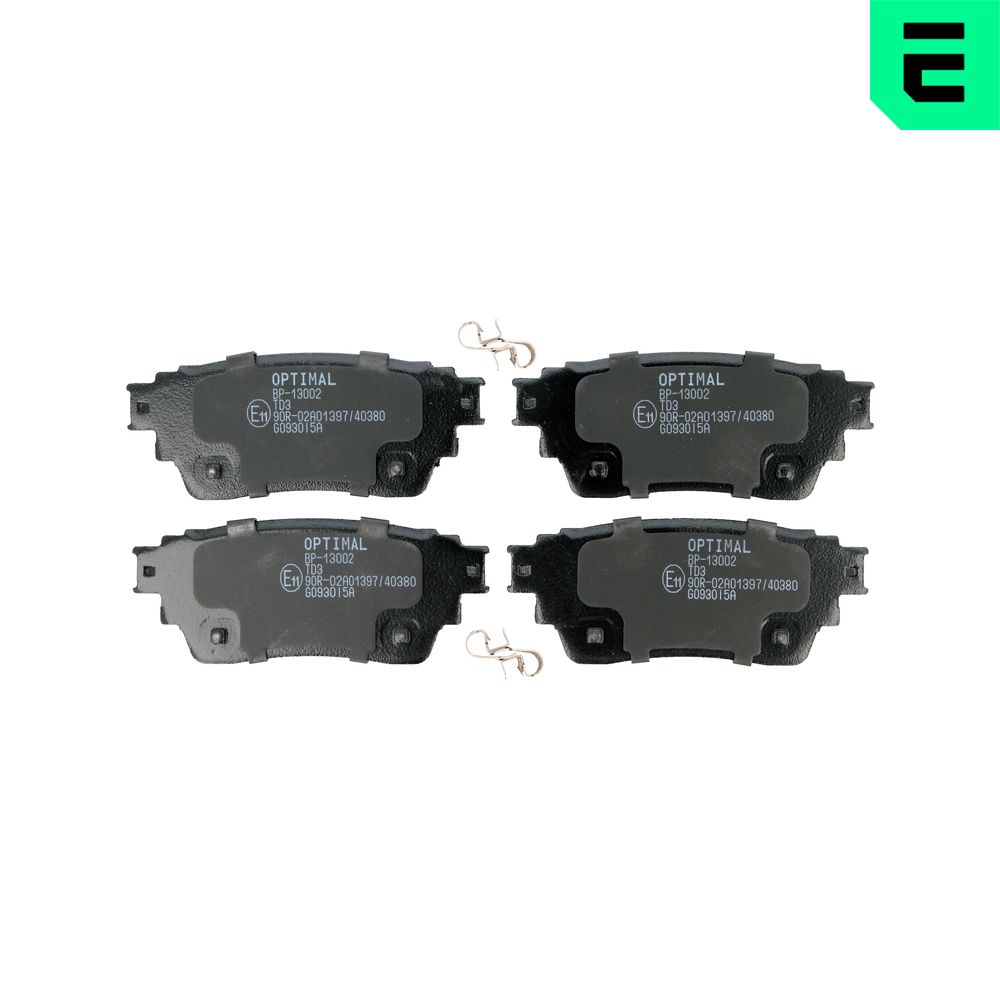 Kit pastiglie freno, Freno a disco - BP-13002 OPTIMAL