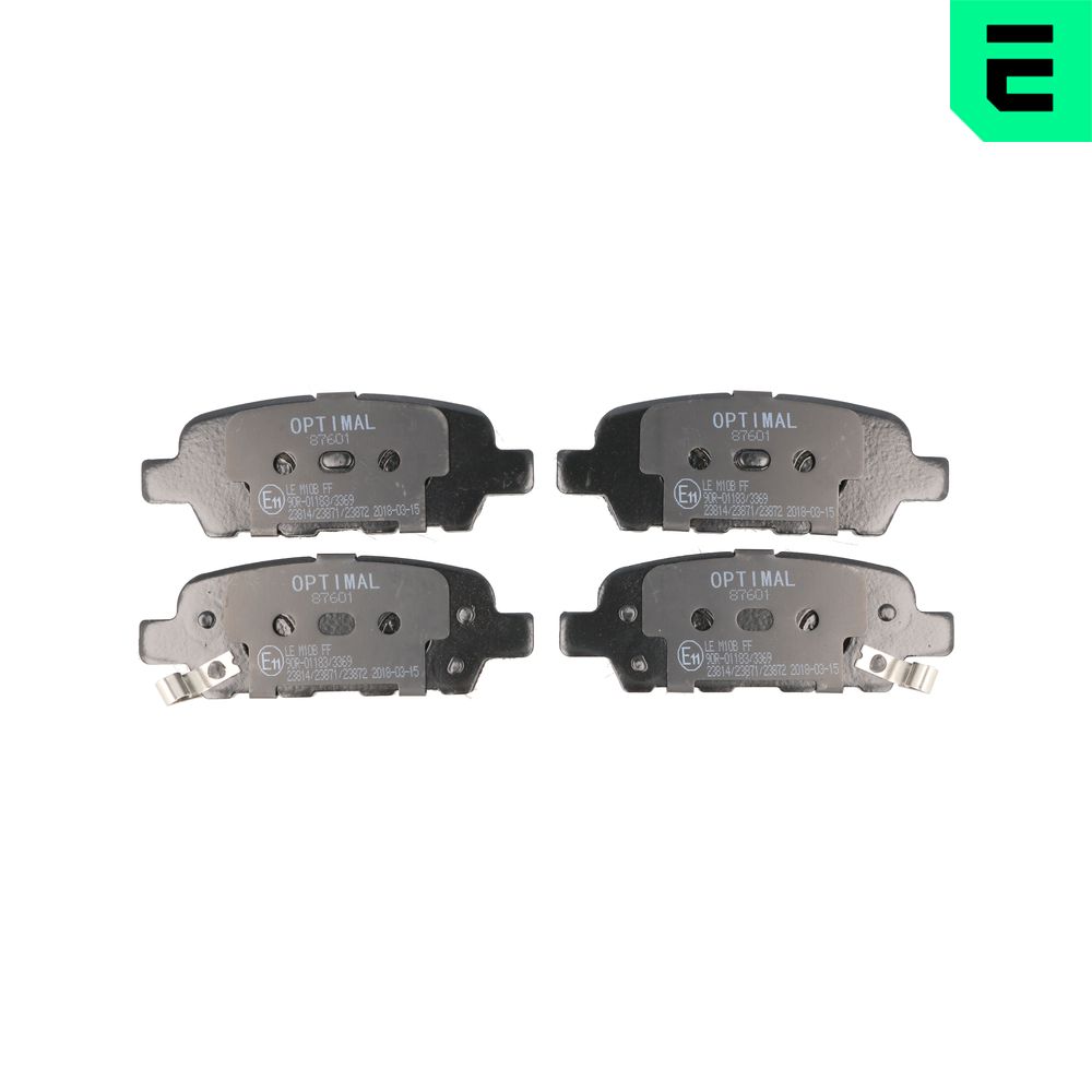 Brake Pad Set, disc brake - BP-87601 OPTIMAL