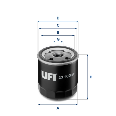 Ölfilter - 23.103.00 UFI