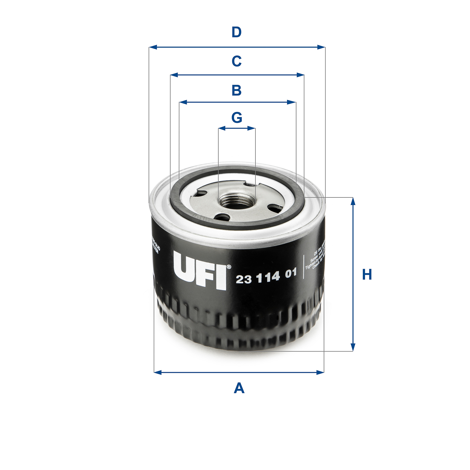 Oil Filter - 23.114.01 UFI