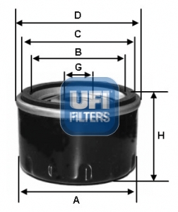 alyvos filtras - 23.139.00 UFI