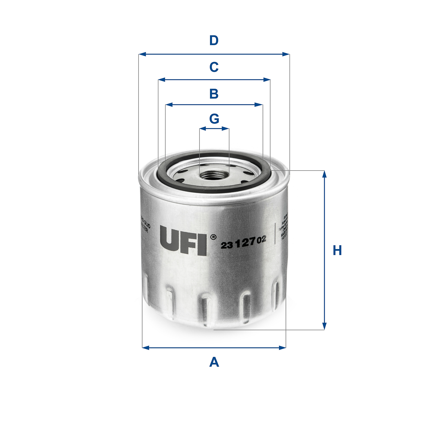 Oil Filter - 23.127.02 UFI