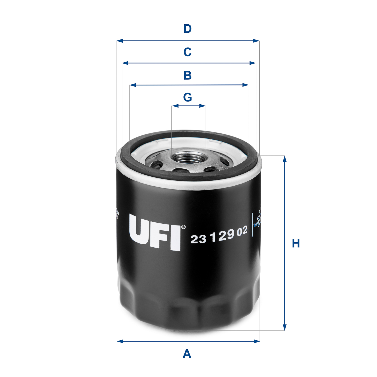 Oil Filter - 23.129.02 UFI