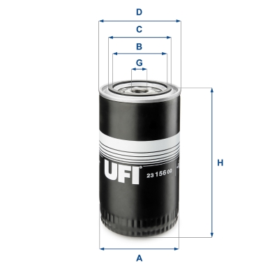 Oil Filter - 23.156.00 UFI