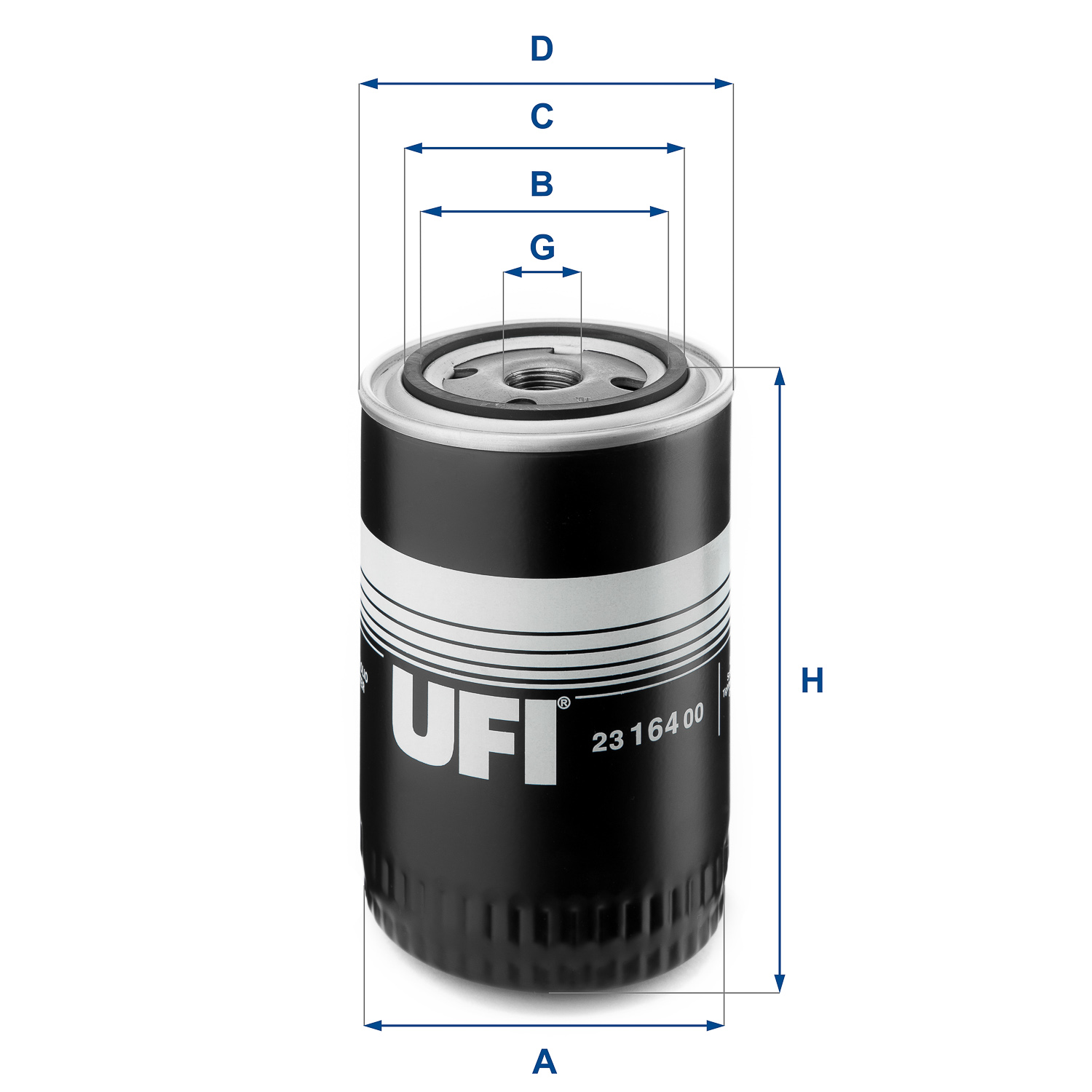 Oil Filter - 23.164.00 UFI