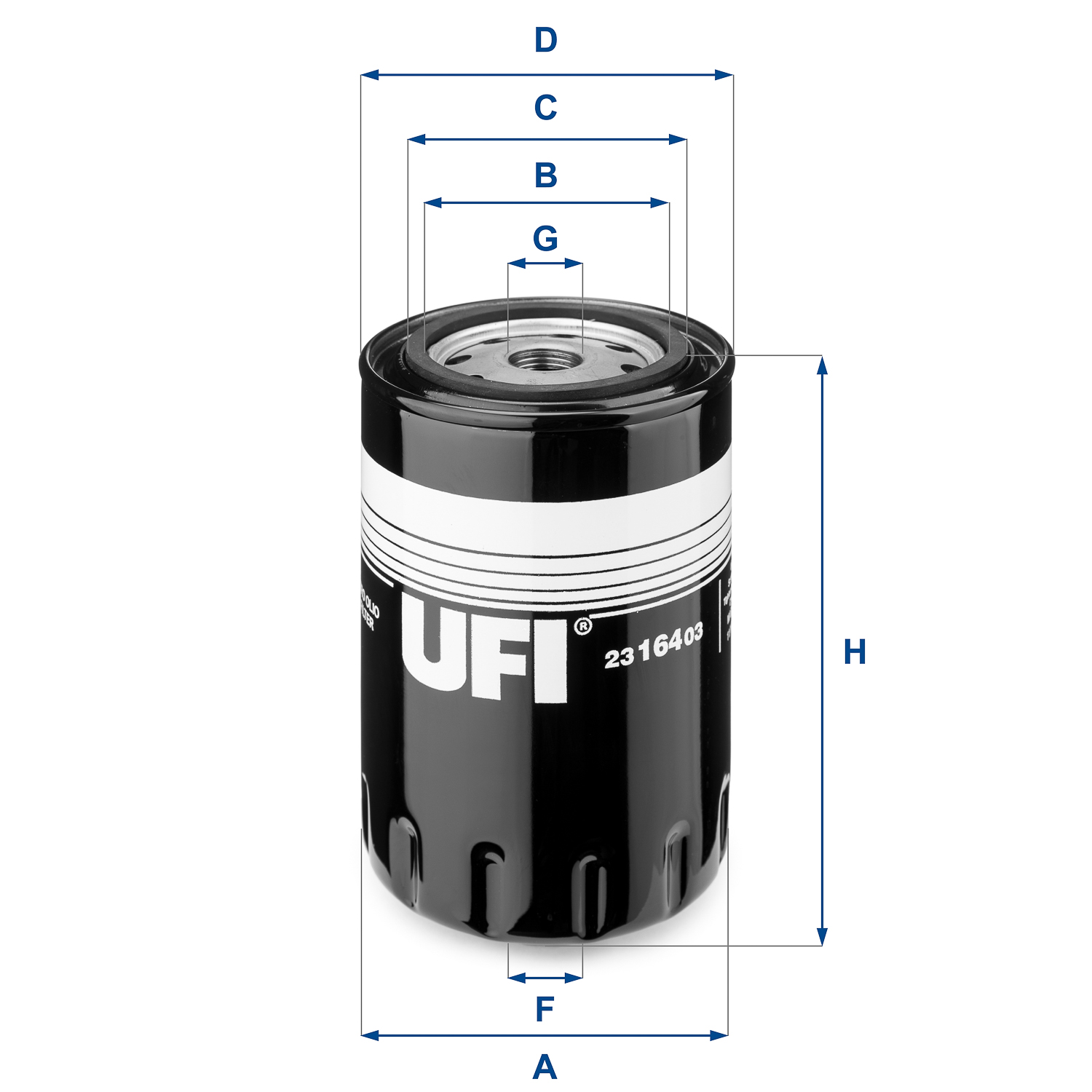 Oil Filter - 23.164.03 UFI