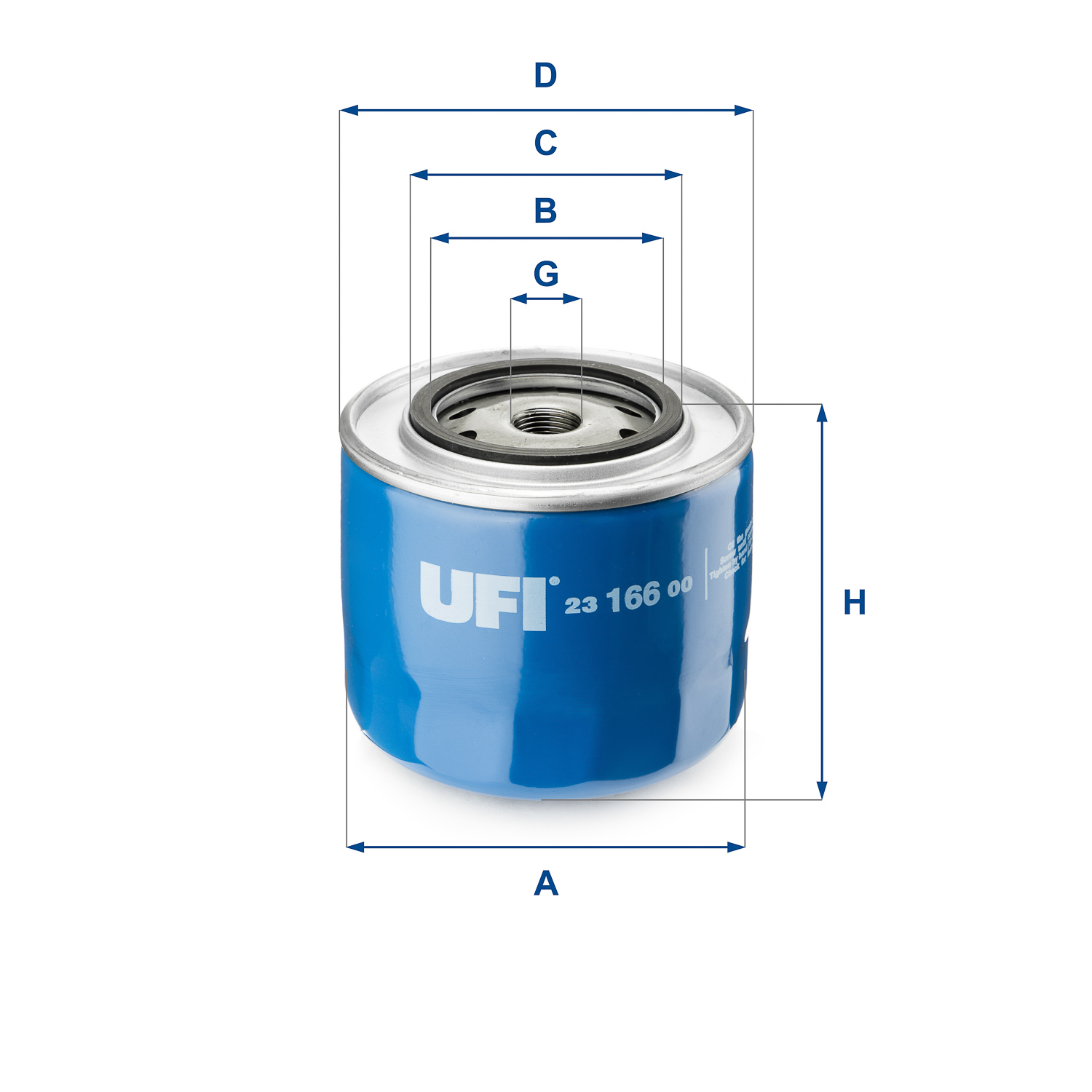 Filtro olio - 23.166.00 UFI