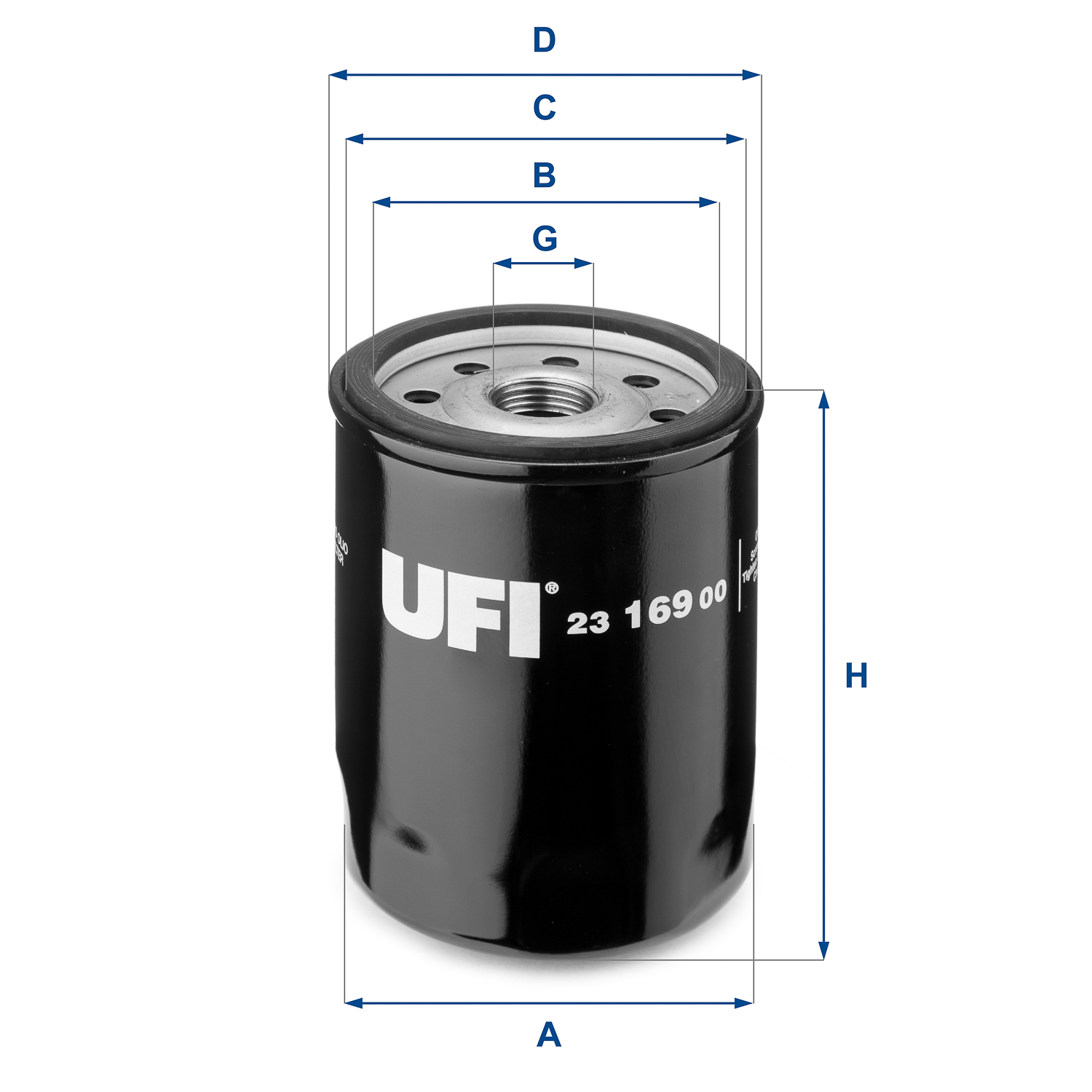 Oil Filter - 23.169.00 UFI