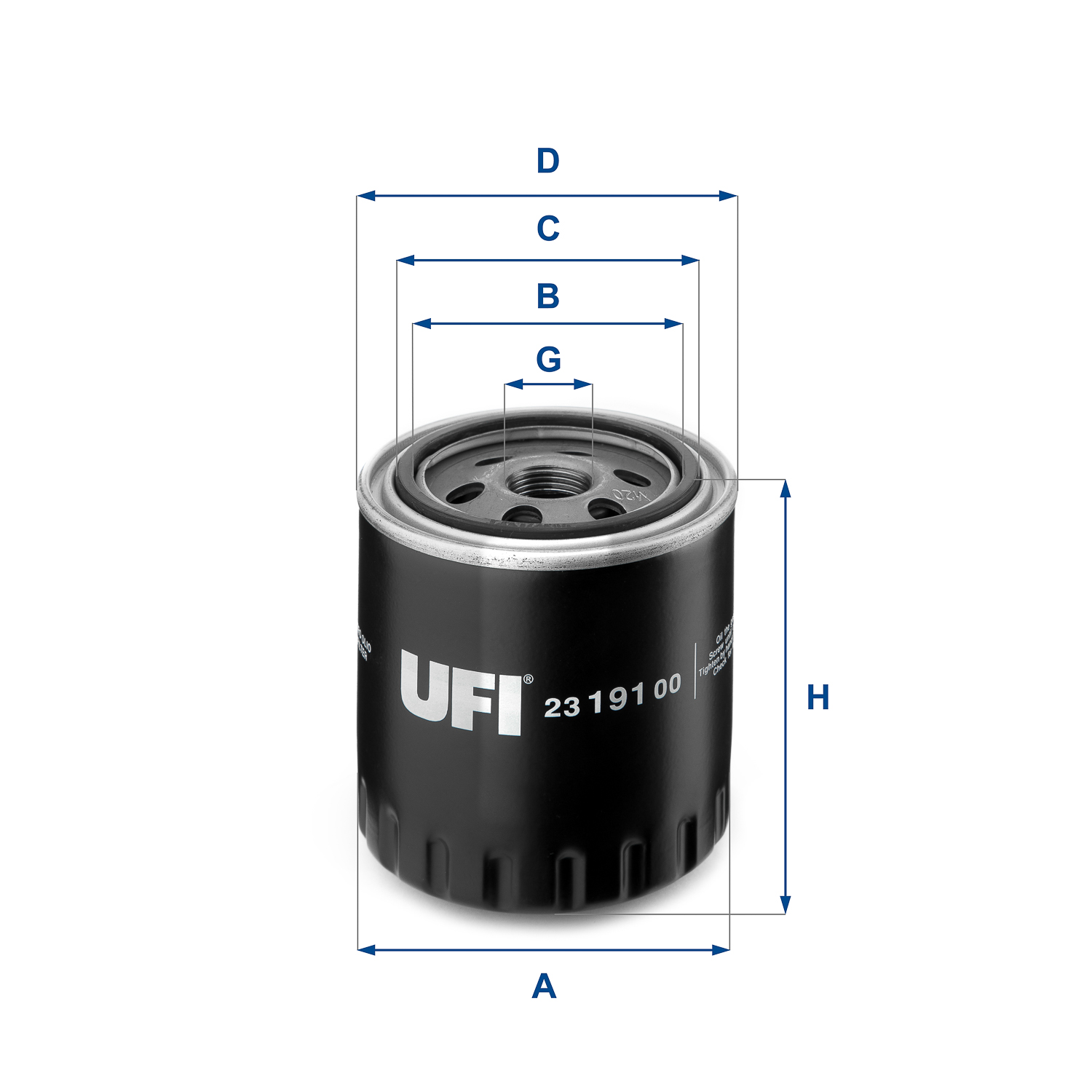 Oil Filter - 23.191.00 UFI