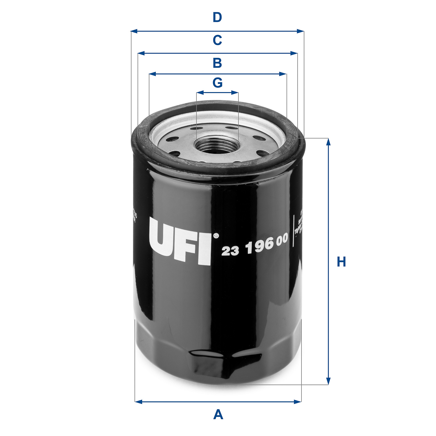 Filtro olio - 23.196.00 UFI