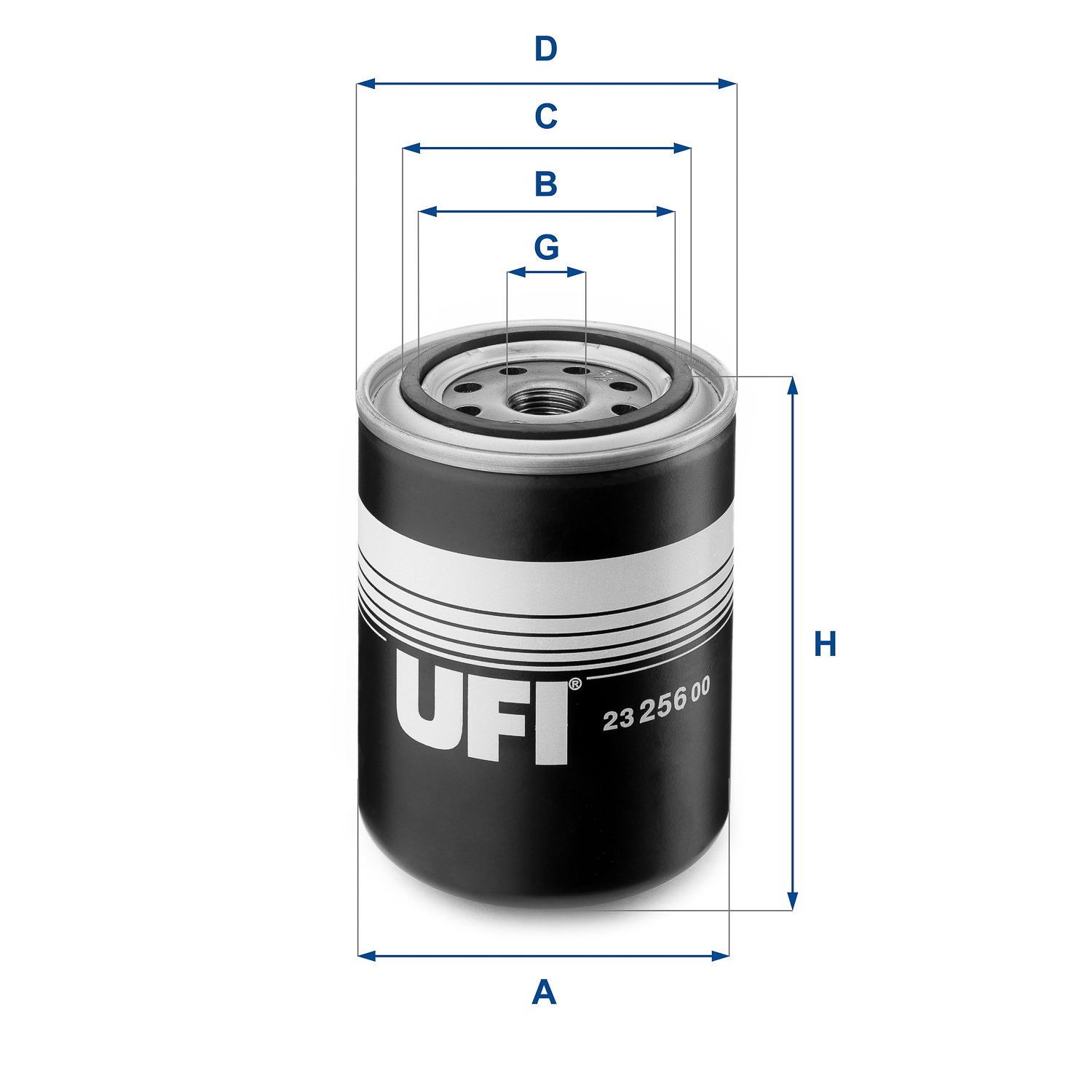 Oil Filter - 23.256.00 UFI