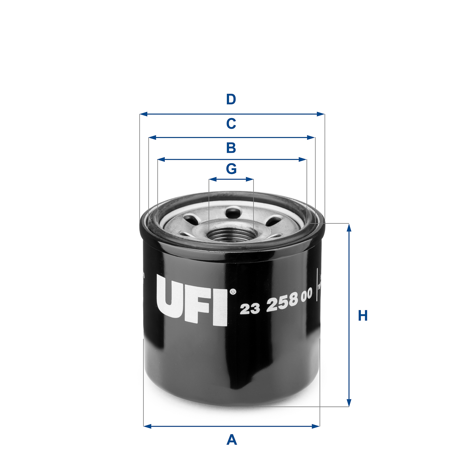 Filtro olio - 23.258.00 UFI