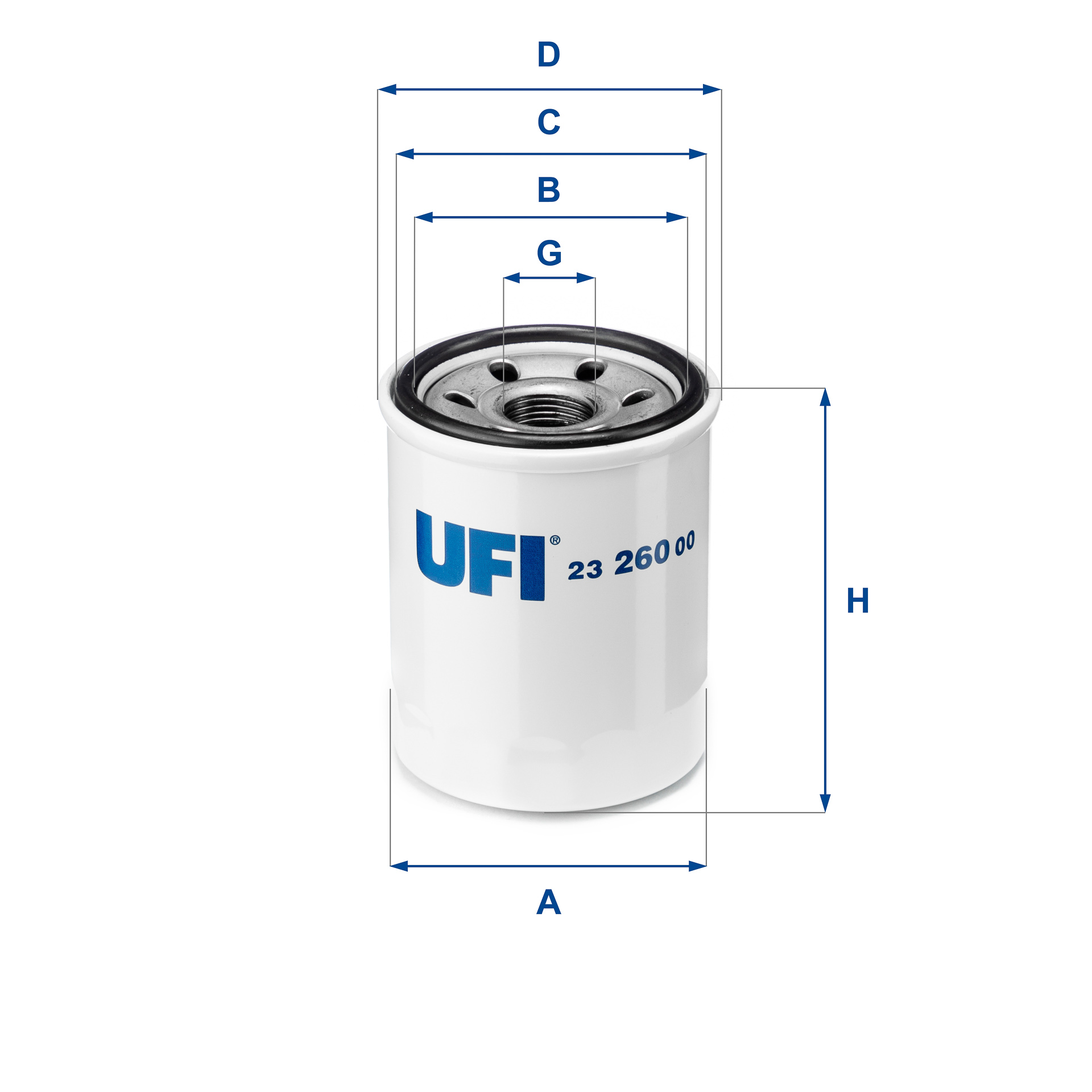 Oil Filter - 23.260.00 UFI