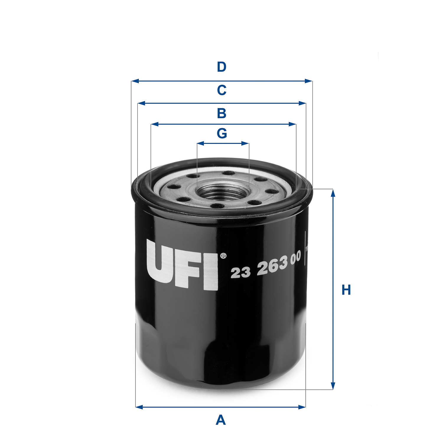 Oil Filter - 23.263.00 UFI