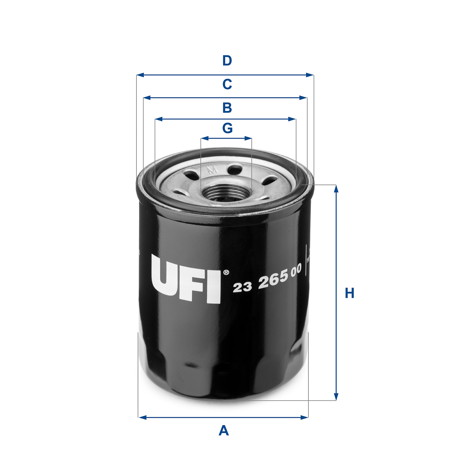 Oil Filter - 23.265.00 UFI