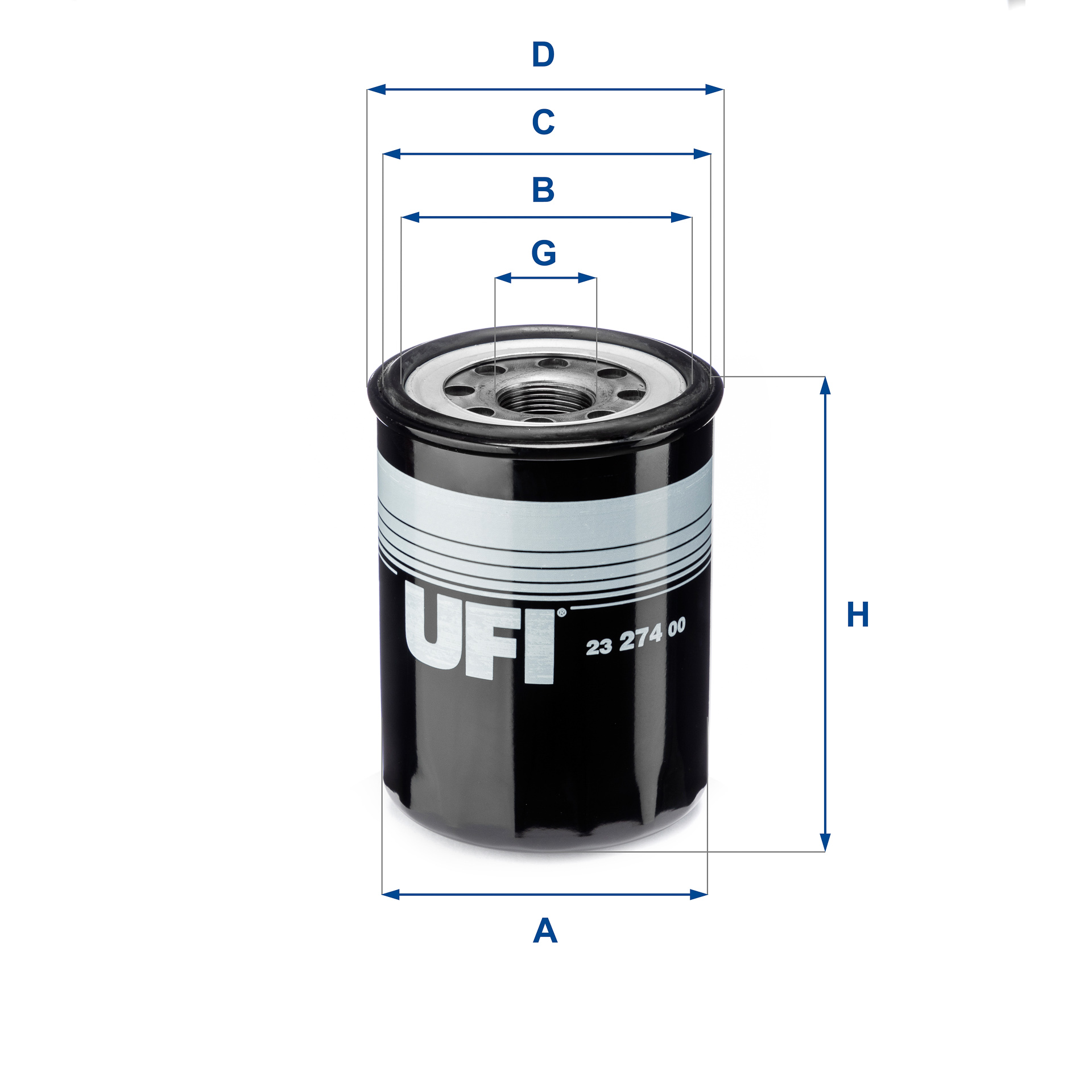 Filtro olio - 23.274.00 UFI