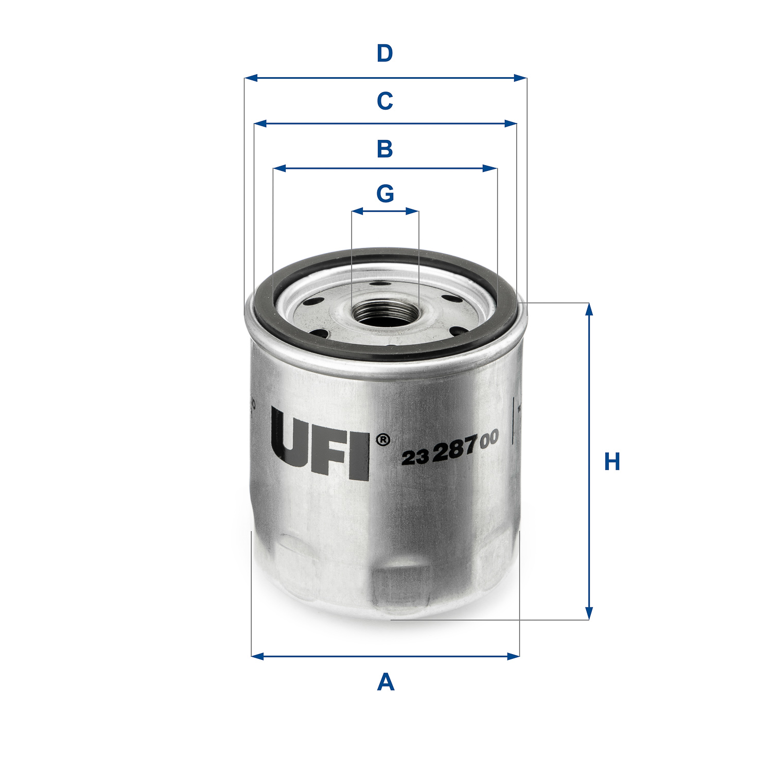 Oil Filter - 23.287.00 UFI