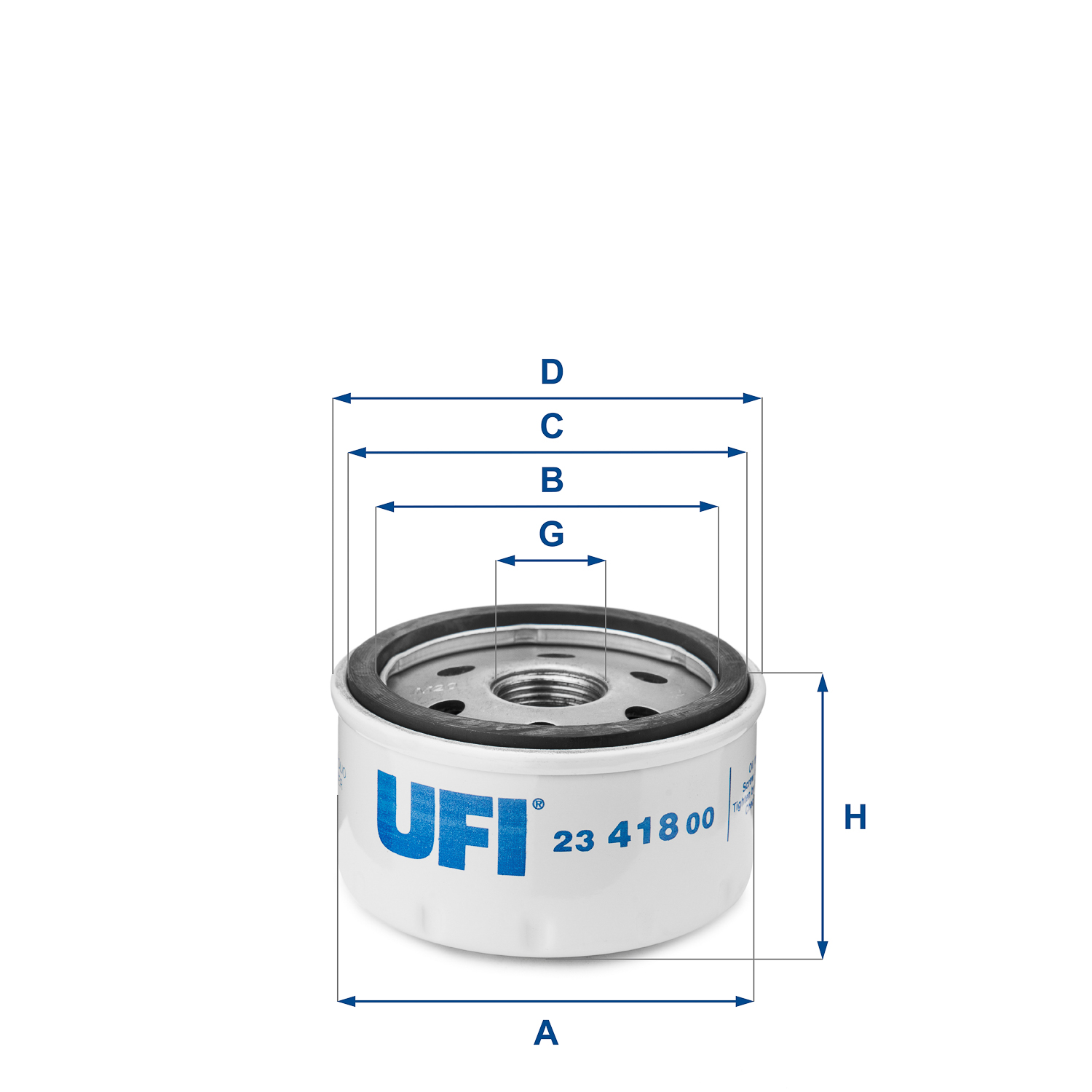 Oil Filter - 23.418.00 UFI