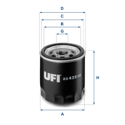 Oil Filter - 23.435.00 UFI