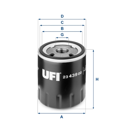 Filtro olio - 23.439.00 UFI