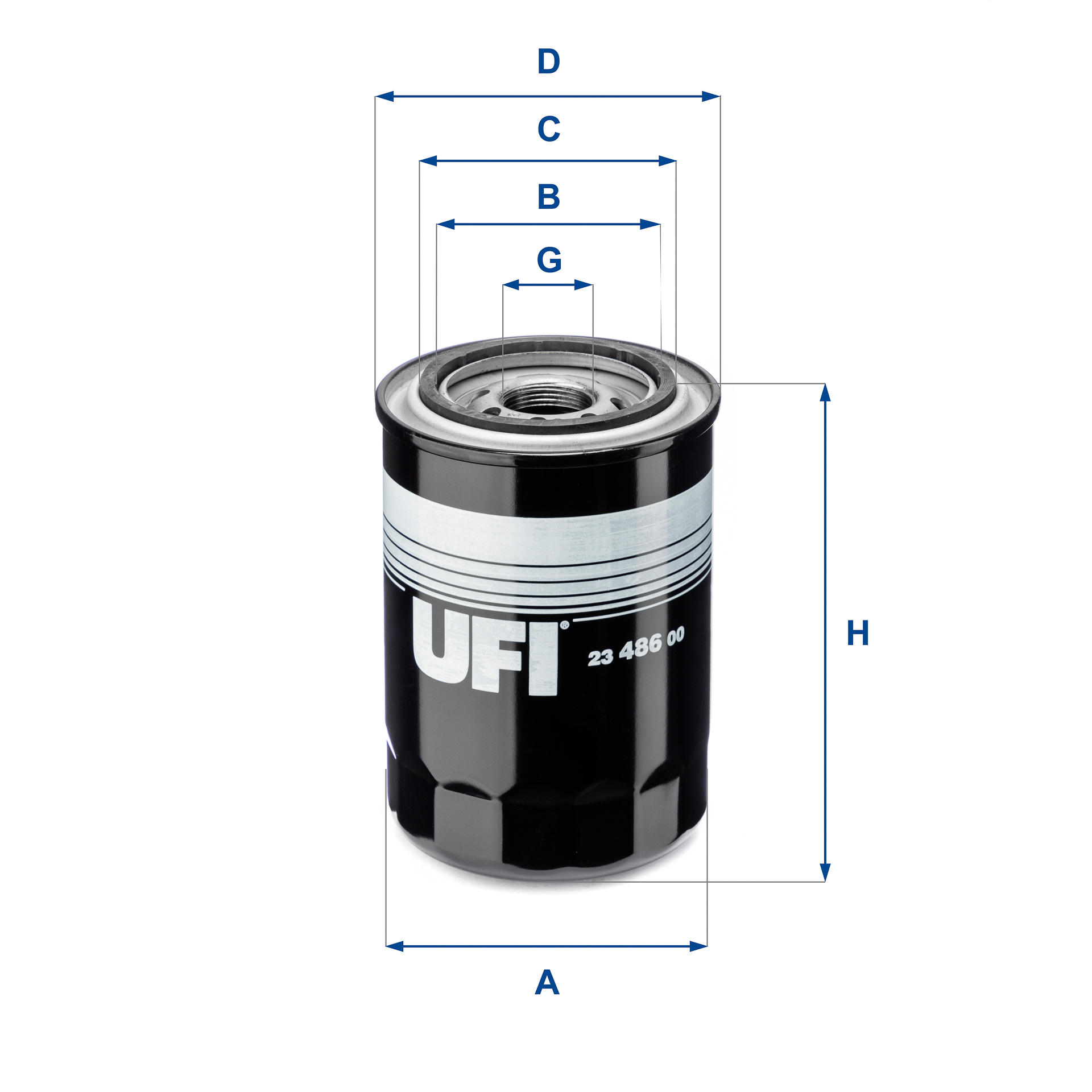 Oil Filter - 23.486.00 UFI