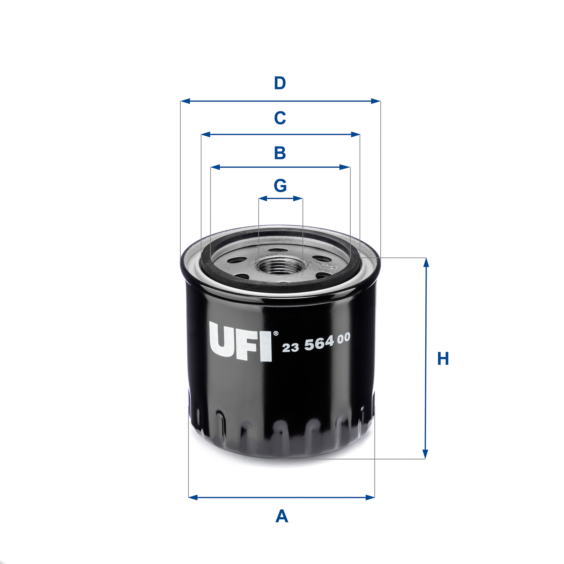 Oil Filter - 23.564.00 UFI