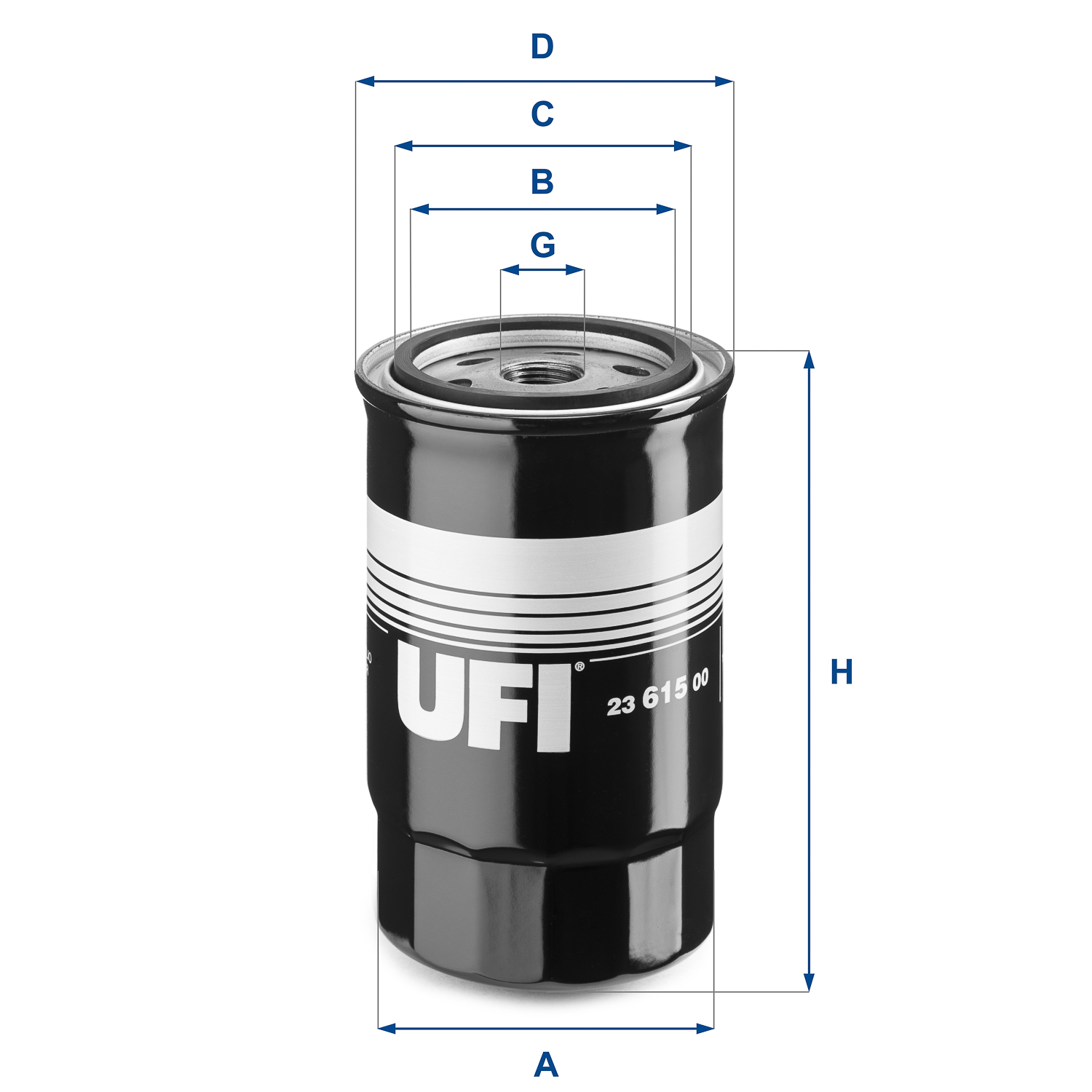 Oil Filter - 23.615.00 UFI