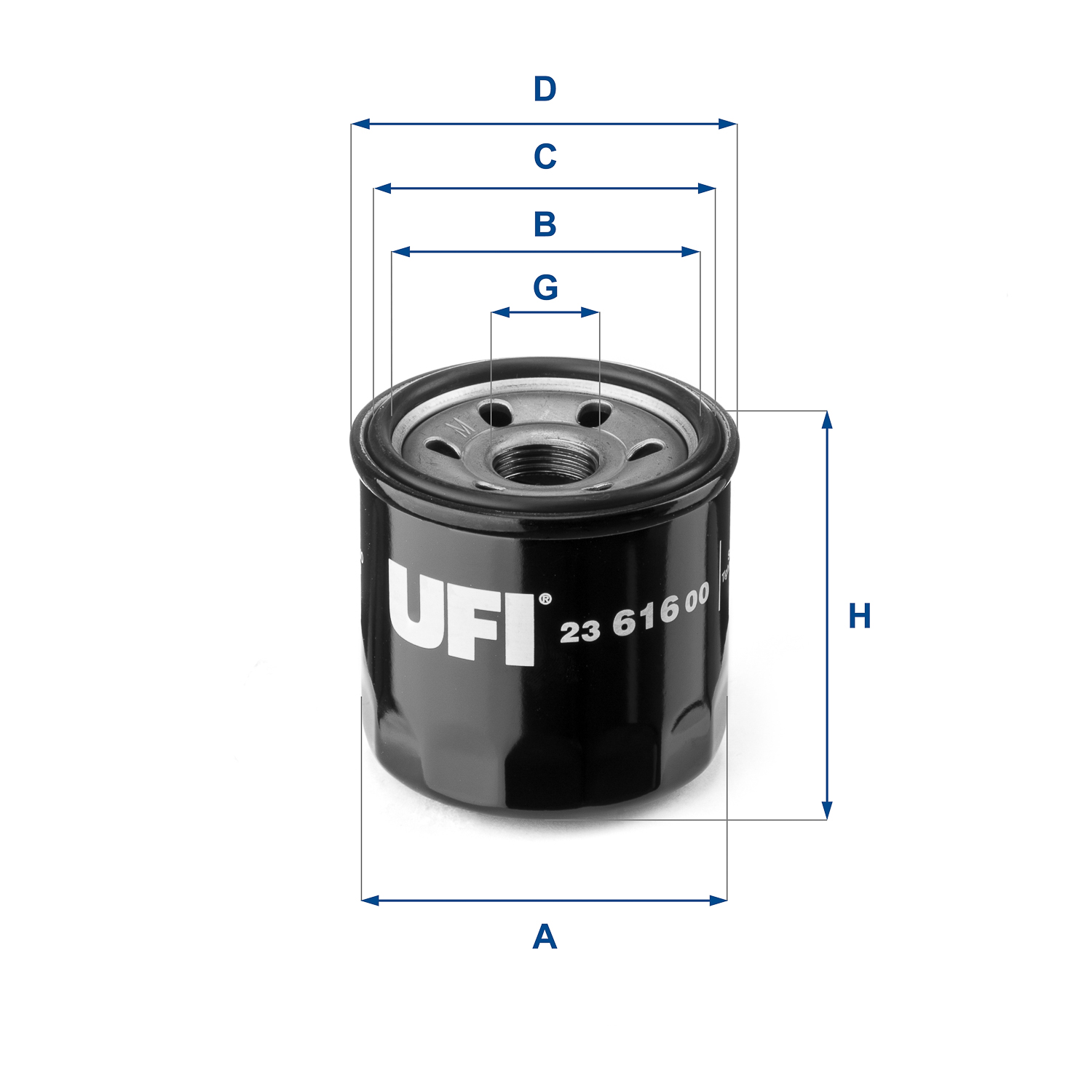 Filtro olio - 23.616.00 UFI