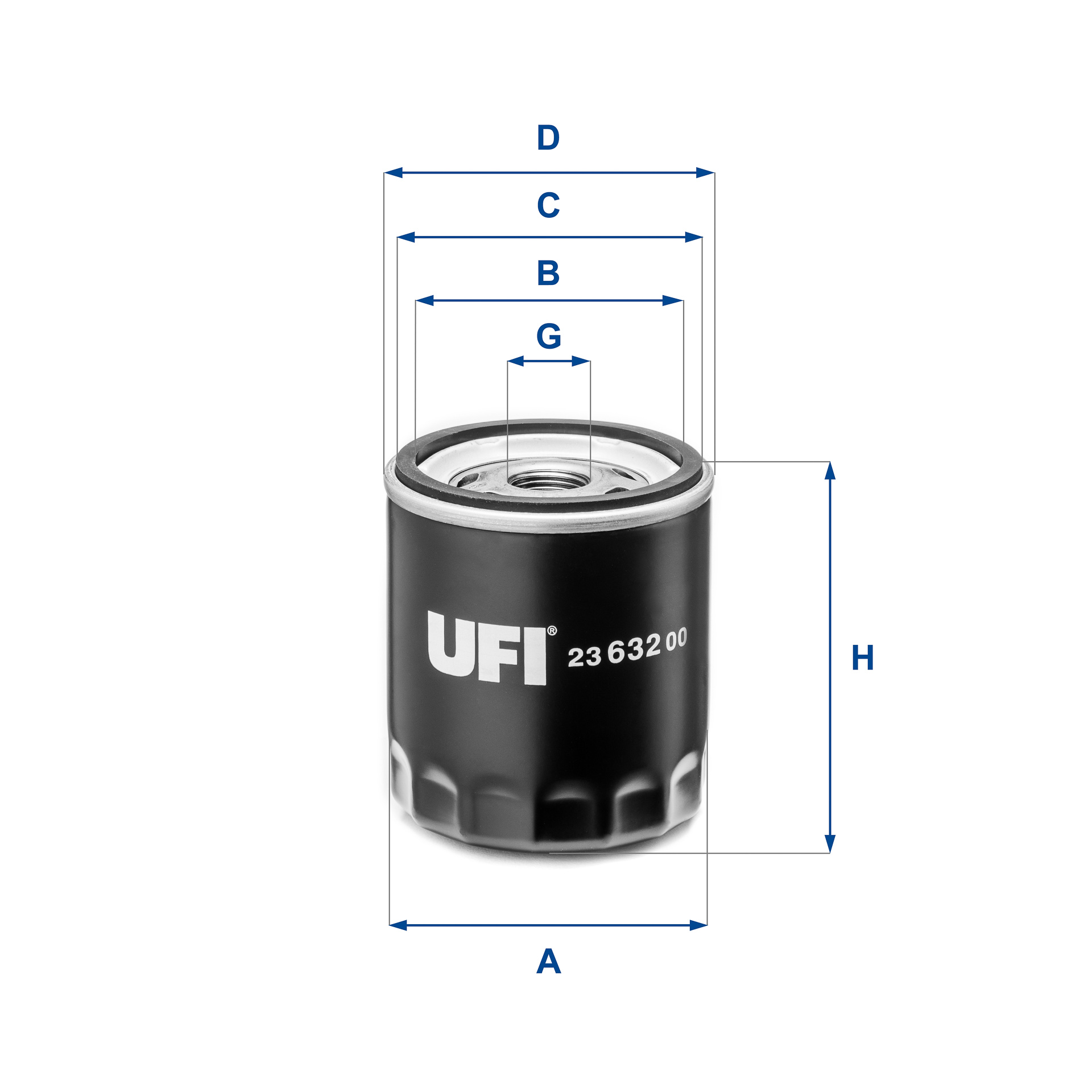 Oil Filter - 23.632.00 UFI