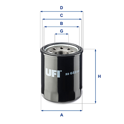 Oil Filter - 23.652.00 UFI