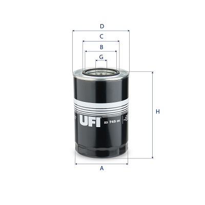 Filtro olio - 23.745.00 UFI
