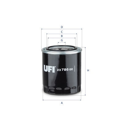 Oil Filter - 23.786.00 UFI
