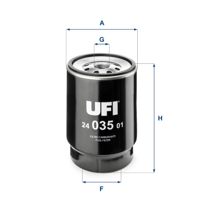 Kraftstofffilter - 24.035.01 UFI
