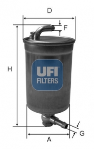 Fuel filter - 24.072.00 UFI