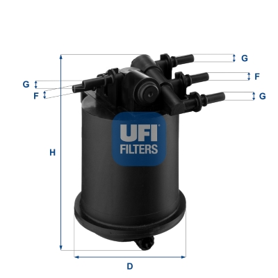 Fuel filter - 24.086.00 UFI