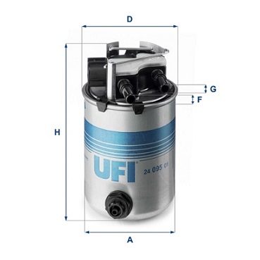 Filtro carburante - 24.095.01 UFI