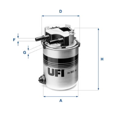 Filtro carburante - 24.095.04 UFI