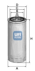 Filtro carburante - 24.141.00 UFI