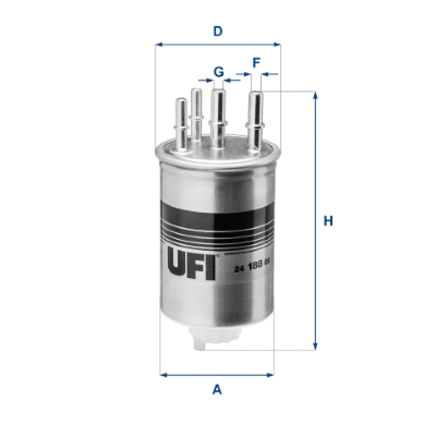 Kraftstofffilter - 24.188.00 UFI
